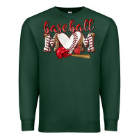 Sports Green Baseball Mom Premium Sweatshirt - NancyCooperArtShop