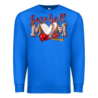 True Royal Baseball Mom Premium Sweatshirt - NancyCooperArtShop