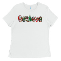 White christmas believe Ladies Tee - RanaPortraitStore