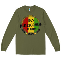 Army Green i am black everyday but today juneteenth Long Sleeve Tee - MaliasSmallBusiness