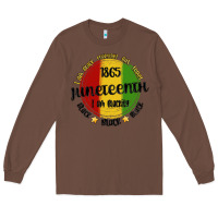 Chestnut i am black everyday but today juneteenth Long Sleeve Tee - MaliasSmallBusiness