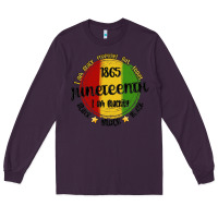Plum i am black everyday but today juneteenth Long Sleeve Tee - MaliasSmallBusiness