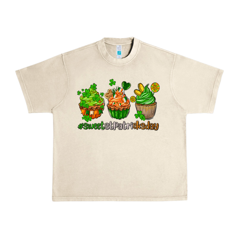 Sweet St Patricks Day Cupcake Urban Heavy Tee by AdoDesignShop | Teevron