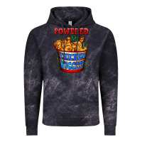 Cloud Black powered by chicken nuggets Vintage Hoodie - AdoDesignShop