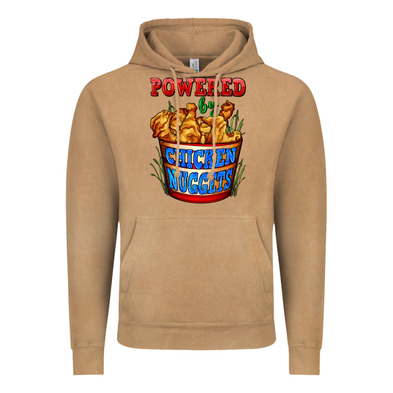 Powered By Chicken Nuggets Vintage Hoodie by AdoDesignShop | Teevron