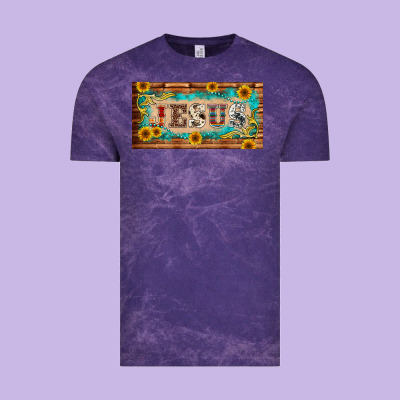 Jesus Western Patterns License Plate Template Vintage Tee Designed By Barkaloodesign