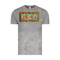Cloud Rock jesus western patterns license plate template Vintage Tee - BarkalooDesign