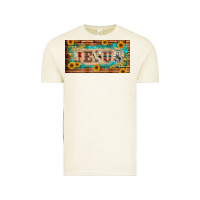Vintage Arctic jesus western patterns license plate template Vintage Tee - BarkalooDesign