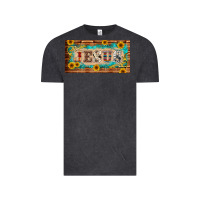 Vintage Black jesus western patterns license plate template Vintage Tee - BarkalooDesign