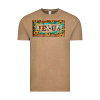 Vintage Coffee jesus western patterns license plate template Vintage Tee - BarkalooDesign