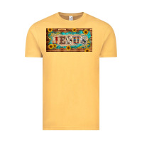 Vintage Mustard jesus western patterns license plate template Vintage Tee - BarkalooDesign
