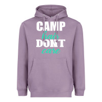 Lavender Camp Hair Don't Care Black Heavyweight Hoodie - Bettercallsaul
