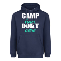 Navy Camp Hair Don't Care Black Heavyweight Hoodie - Bettercallsaul