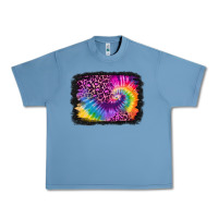 Pebble Blue tie dye leopard glitter background Urban Heavy Tee - Jasminsmagicworld