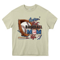 Mossy livin' that baseball mom life Heavy Core Tee - Zillion Design Studio