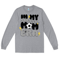 Heather Grey in my soccer mom era Long Sleeve Tee - MaliasSmallBusiness