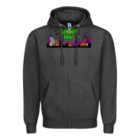 Charcoal Heather spooky mimi libbey glass Zipper Hoodie - BundleAndBundleShop