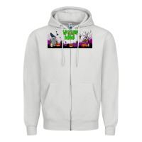 Dove Grey spooky mimi libbey glass Zipper Hoodie - BundleAndBundleShop