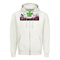 Oatmeal Heather spooky mimi libbey glass Zipper Hoodie - BundleAndBundleShop