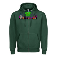 Sports Green spooky mimi libbey glass Zipper Hoodie - BundleAndBundleShop