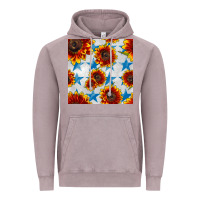 Vintage Zinc patriotic sunflowers and stars Vintage Hoodie - BundleAndBundleShop