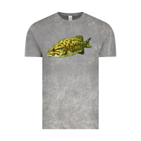 Cloud Rock Smallmouth Bass Fish Illustrations Vintage Tee - LillyAllenDesigns