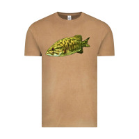Vintage Camel Smallmouth Bass Fish Illustrations Vintage Tee - LillyAllenDesigns