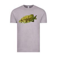 Vintage Zinc Smallmouth Bass Fish Illustrations Vintage Tee - LillyAllenDesigns