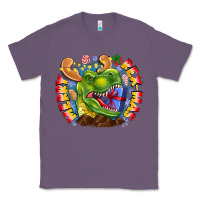 Lavender Merry Rexmas Classic Tee - CowhideDigitalArt