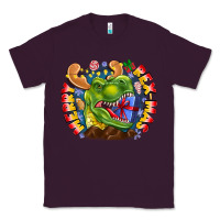 Plum Merry Rexmas Classic Tee - CowhideDigitalArt