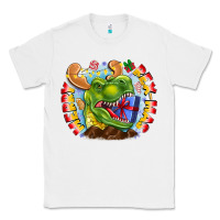 White Merry Rexmas Classic Tee - CowhideDigitalArt