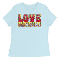 Baby Blue Love Mexico Ladies Tee - texasbilliewilder