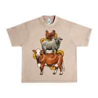 French Oak farm animals stack Urban Heavy Tee - LillyAllenDesigns