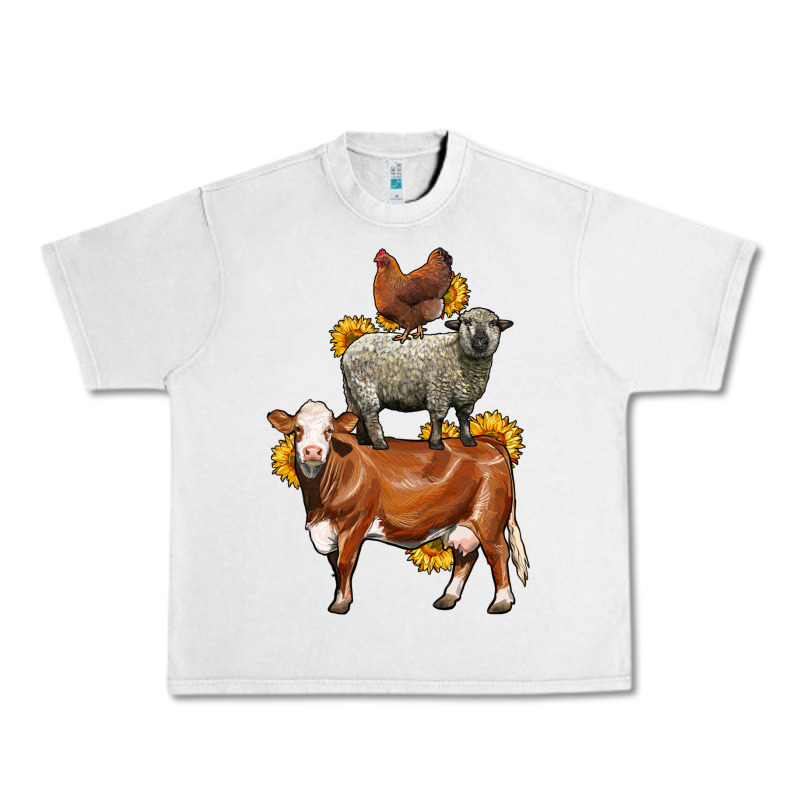 Farm Animals Stack Urban Heavy Tee by LillyAllenDesigns | Teevron