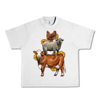 Lunar Rock farm animals stack Urban Heavy Tee - LillyAllenDesigns