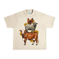 Sandshell farm animals stack Urban Heavy Tee - LillyAllenDesigns