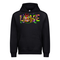 Foreset Green mardi gras love Urban Hoodie - OliviaCreatesArt