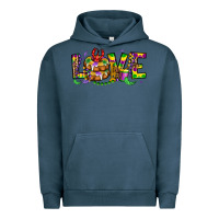 Pigment Midnight Navy mardi gras love Urban Hoodie - OliviaCreatesArt