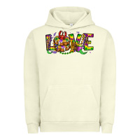 Pigment Pistachio mardi gras love Urban Hoodie - OliviaCreatesArt