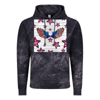 Cloud Black patriotic eagle wing Vintage Hoodie - BundleAndBundleShop