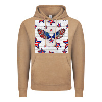 Patriotic Eagle Wing Vintage Hoodie | Teevron