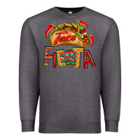 Charcoal Heather Taco Fiesta Premium Sweatshirt - texasbilliewilder