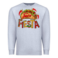 Heather Grey Taco Fiesta Premium Sweatshirt - texasbilliewilder
