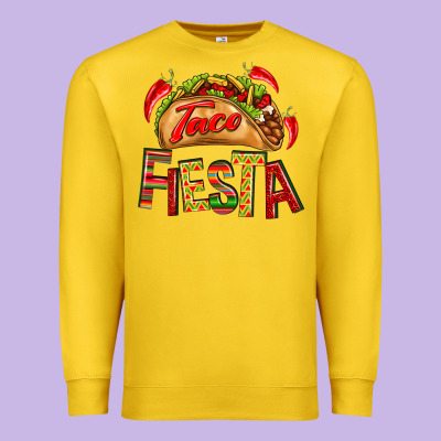 Taco Fiesta Premium Sweatshirt Designed By Texasbilliewilder