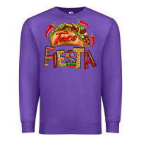 Purple Taco Fiesta Premium Sweatshirt - texasbilliewilder