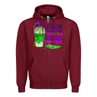 Burgundy this witch needs coffee before any hocus pocus Zipper Hoodie - BundleAndBundleShop
