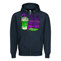 Navy this witch needs coffee before any hocus pocus Zipper Hoodie - BundleAndBundleShop
