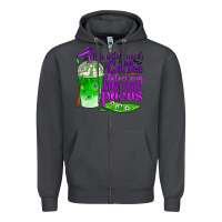 Smoke this witch needs coffee before any hocus pocus Zipper Hoodie - BundleAndBundleShop