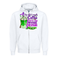 White this witch needs coffee before any hocus pocus Zipper Hoodie - BundleAndBundleShop