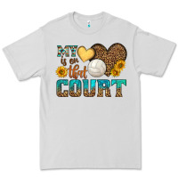 Dove Grey my heart is on that court Premium Tee - HRA Design Shop
